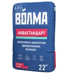 Волма Аквастандарт армированная цементная шпатлевка 22 кг