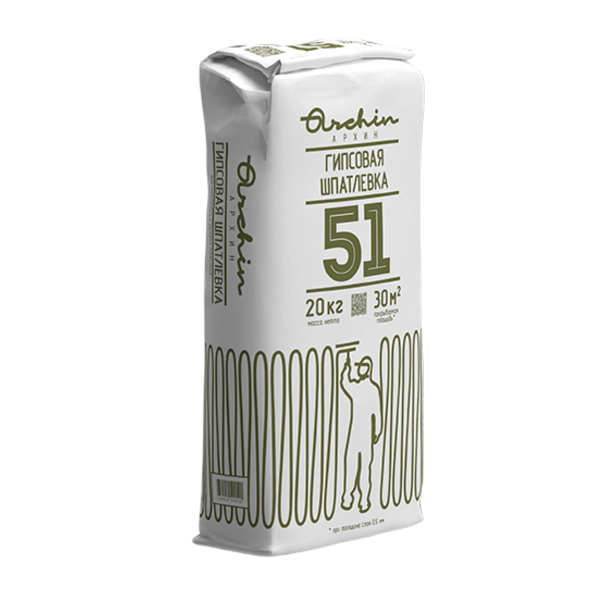 ARCHIN Шпатлевка гипсовая №51, 20кг