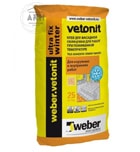 Weber-Vetonit Ultra Fix Winter клей для фасадной облицовки 25 кг