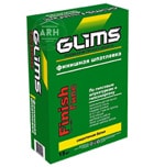 Glims Finish-Gips шпатлевка гипсовая суперфинишная 15 кг
